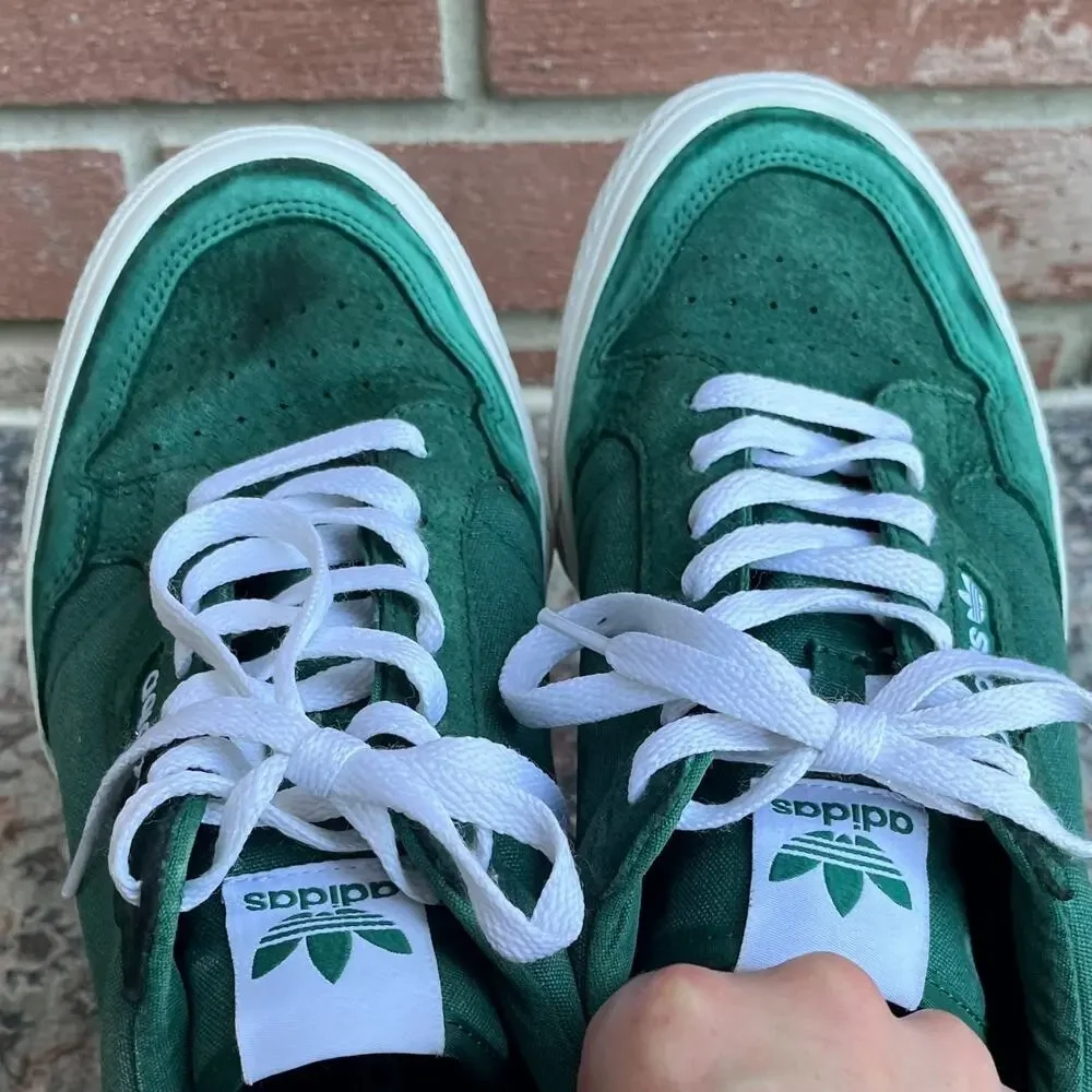 adidas Continental Vulc Collegiate Green / Men's 11.5 /White Skate Casual EG6734